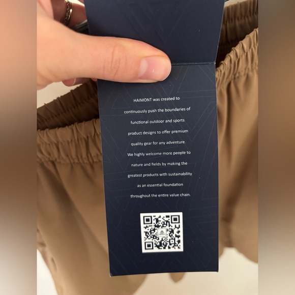 NWT Haimont Brown High Waisted Hiking Shorts - Picture 4 of 7